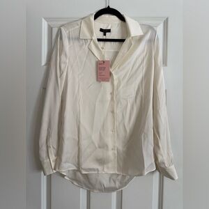 Quince Washable Stretch Silk Blouse